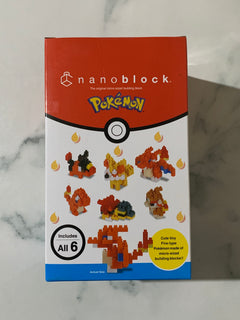 Nanoblock Mini Pokemon Fire Type Set of 6