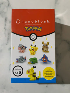 Nanoblock Mini Pokemon Electric Type Set of 6