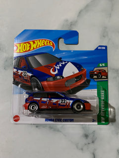 Hot Wheels HW Reverse Rake Honda Civic Custom (Short Card)