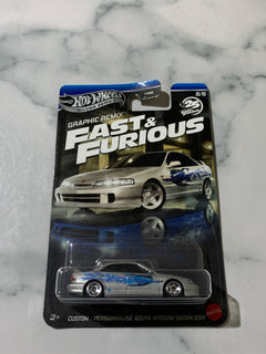 Hot Wheels Fast & Furious Graphic Remix 5/5 Custom Acura Integra Sedan GSR