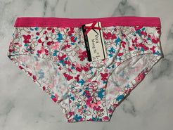 Women's Floral Print Pink Panties Underwear Low Rise