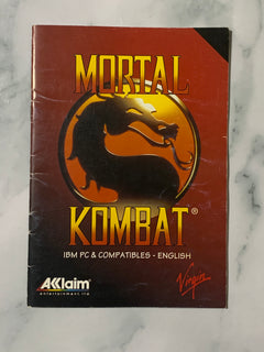 Mortal Kombat Game Manual for IBM PC & Compatibles - English