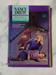 Nancy Drew: The Puzzle at Pineview School by Carolyn Keene (Ex-Library Book)