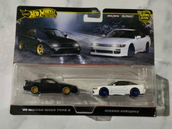 Hot Wheels Premium Car Culture 2 Pack '96 Nissan 180SX Type X & Nissan Sileighty