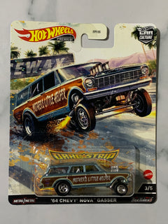 Hot Wheels Premium Car Culture Dragstrip Demons 3/5 '64 Chevy Nova Gasser