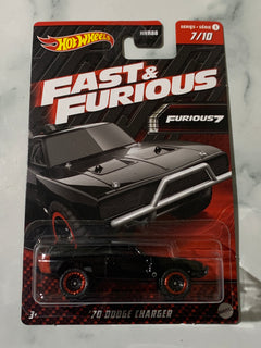 Hot Wheels Fast & Furious 7/10 '70 Dodge Charger