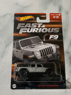 Hot Wheels Fast & Furious 9/10 '20 Jeep Gladiator (Orange Stripe) (Cracked Blister)
