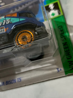 Hot Wheels HW Green Speed Baja Bison T5 (Cracked Blister)